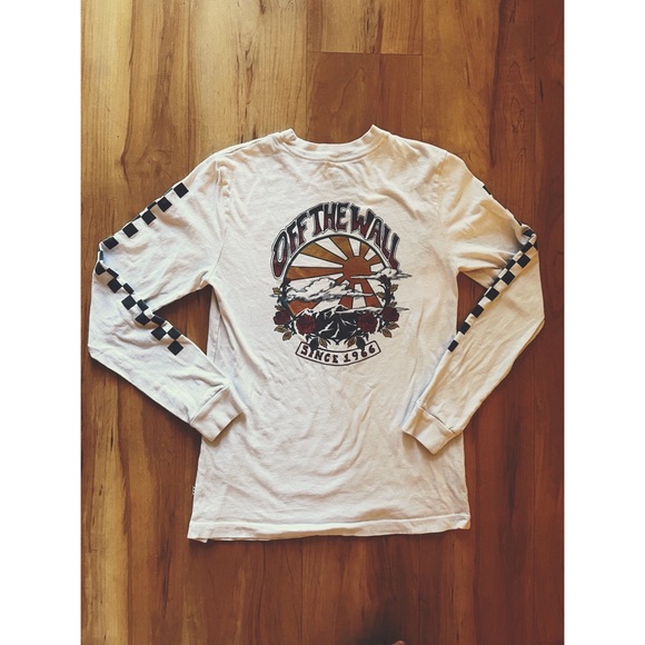 Long Sleeve Tshirt Checkered Sleeves 